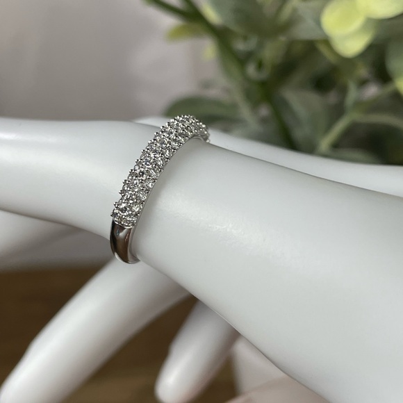 1/2CT Sapphire ring Silver .925 - Picture 2 of 10